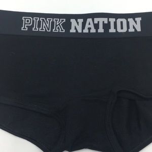 PINK Victoria's Secret Intimates & Sleepwear - M Victoria's Secret PINK Nation Boyshorts Black PINK Victoria's Secret Intimates & Sleepwear - M Victoria's Secret PINK Nation Boyshorts Black